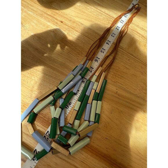 Kate Spade Saturday New York Beaded Confetti Statement Necklace W/ Leather Cord - Picture 10 of 16